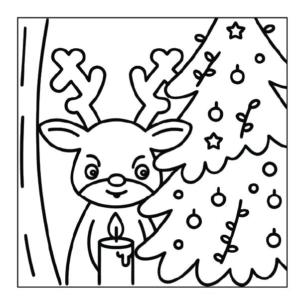 Christmas Coloring Page for Adults – Part 02 | 100+ Free Printable Designs (8.5×8.5)