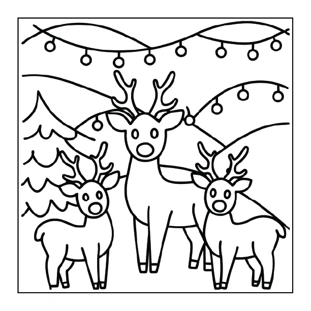 Christmas Coloring Page for Adults – Part 02 | 100+ Free Printable Designs (8.5×8.5)