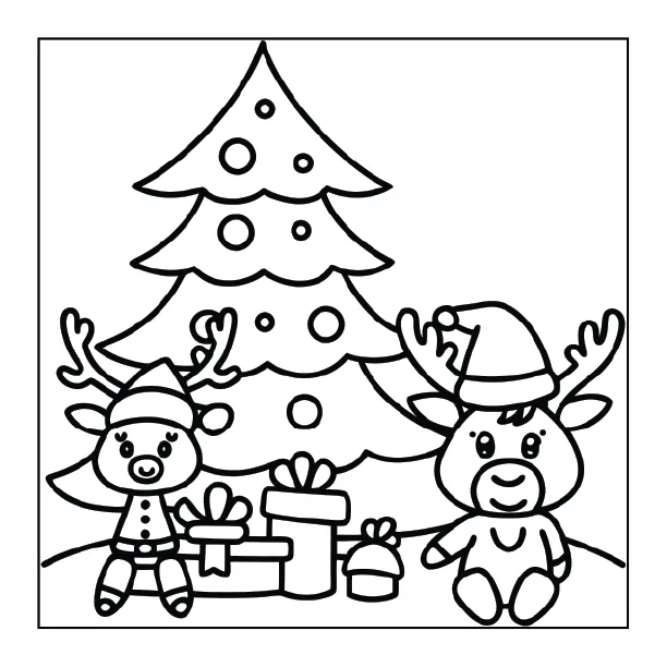 Christmas Coloring Page for Adults – Part 02 | 100+ Free Printable Designs (8.5×8.5)