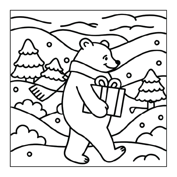 Christmas Coloring Page for Adults – Part 02 | 100+ Free Printable Designs (8.5×8.5)
