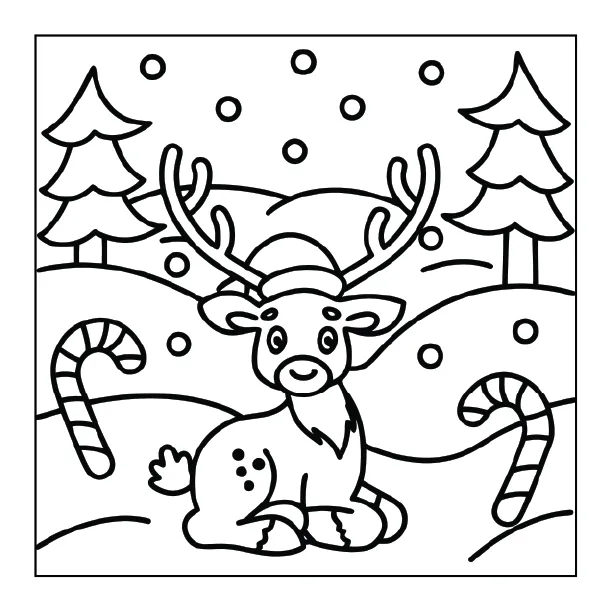 Christmas Coloring Page for Adults – Part 02 | 100+ Free Printable Designs (8.5×8.5)