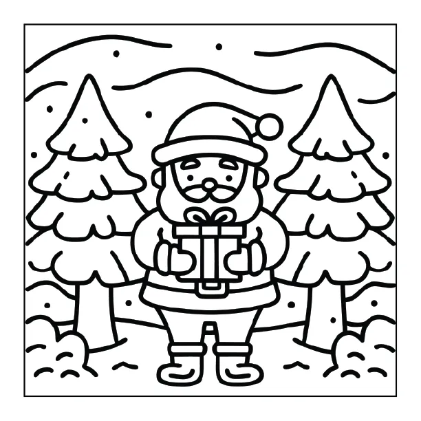 Christmas Coloring Page for Adults – Part 02 | 100+ Free Printable Designs (8.5×8.5)