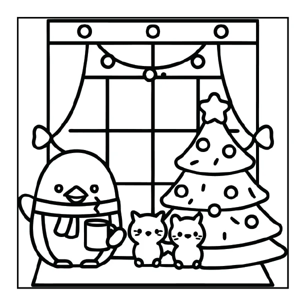 Christmas Coloring Page for Adults – Part 02 | 100+ Free Printable Designs (8.5×8.5)