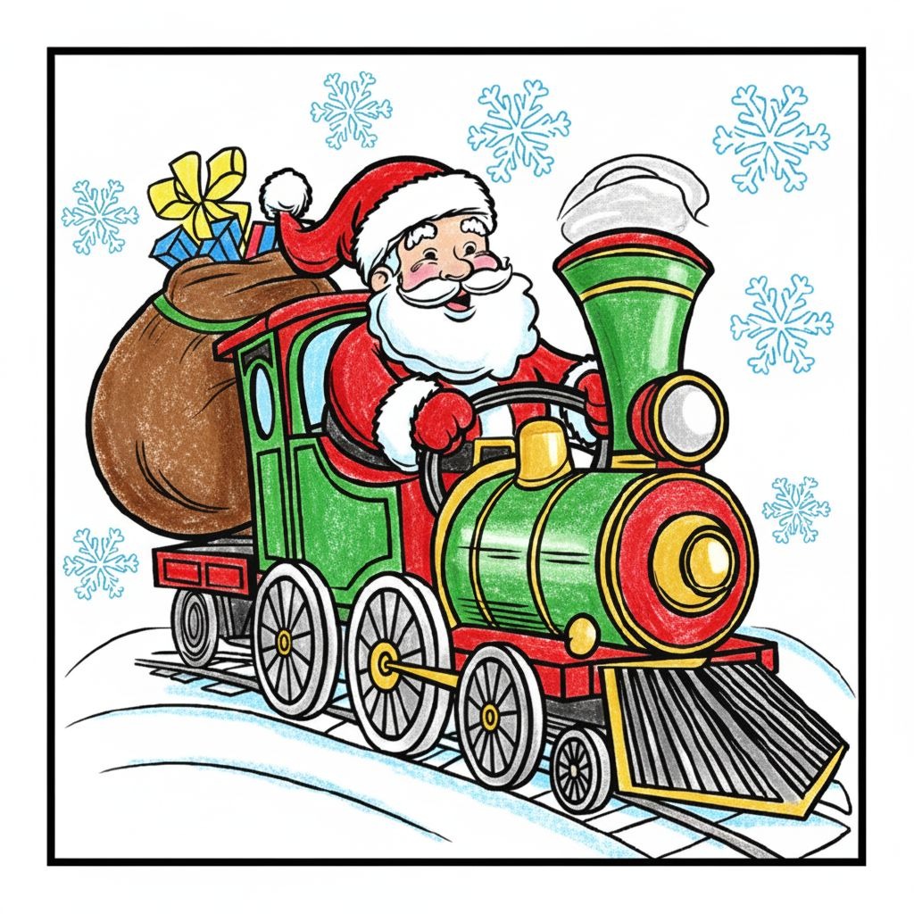 chrismas coloring page -hero image
