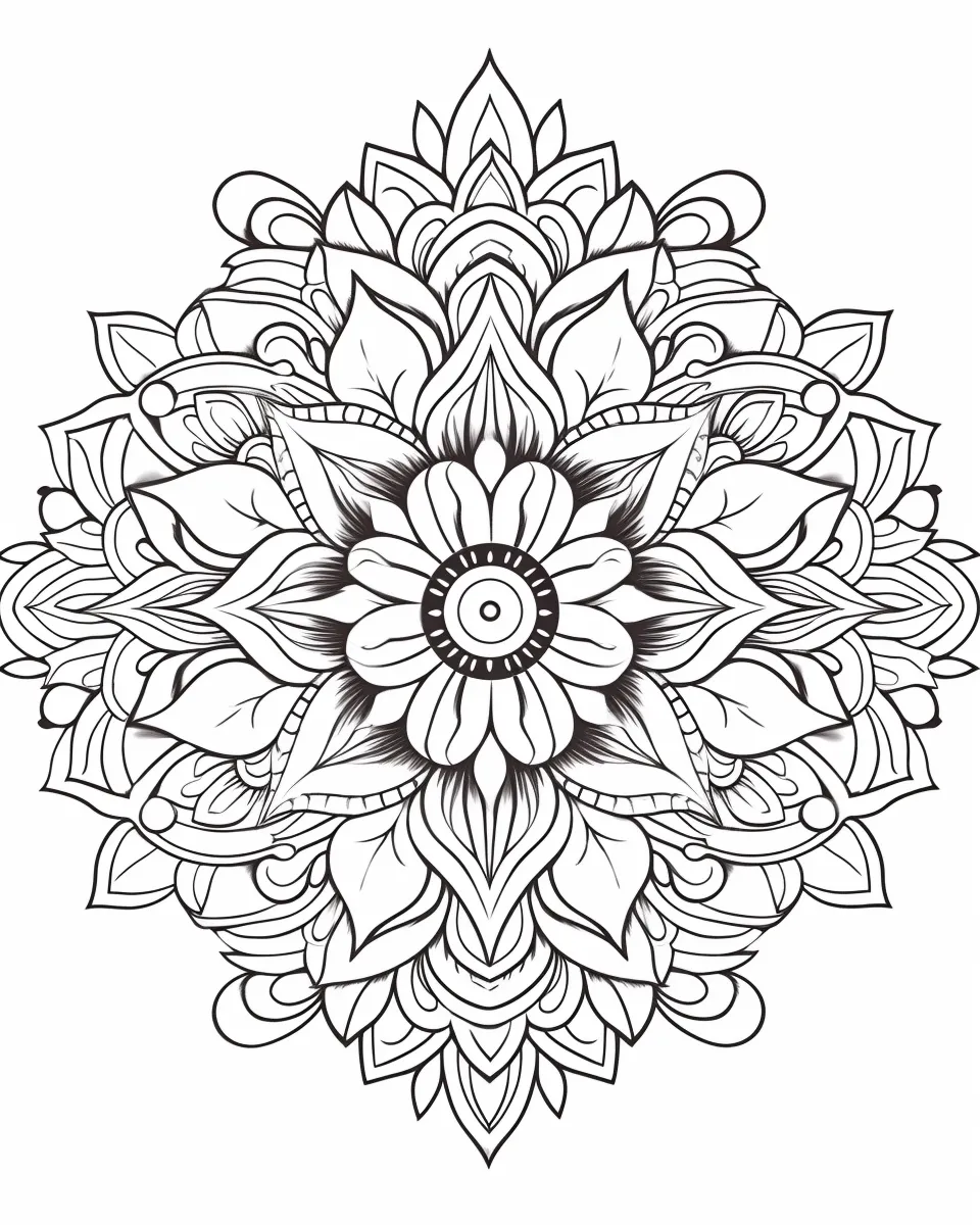 Mandala Coloring Pages for Adults – Free Printable A4