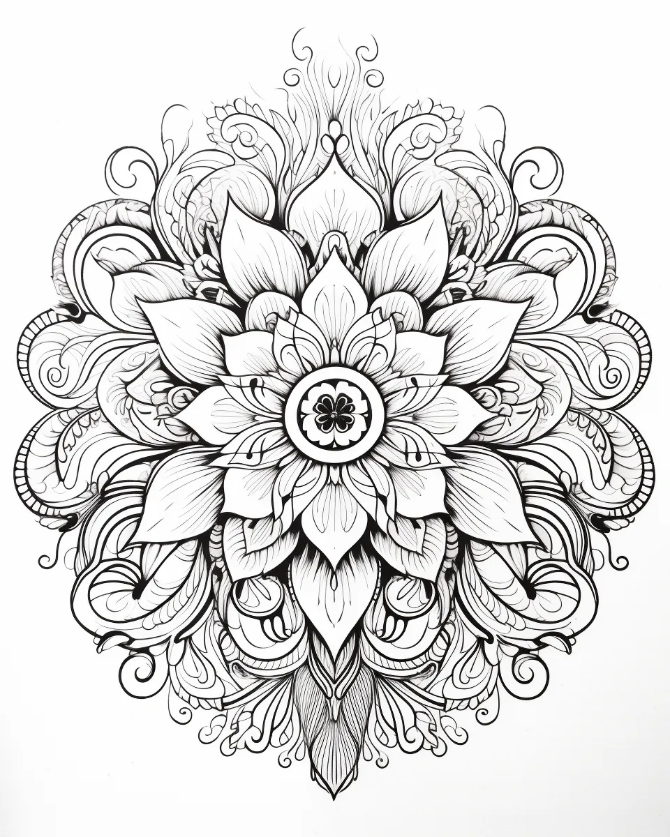 Mandala Coloring Pages for Adults – Free Printable A4