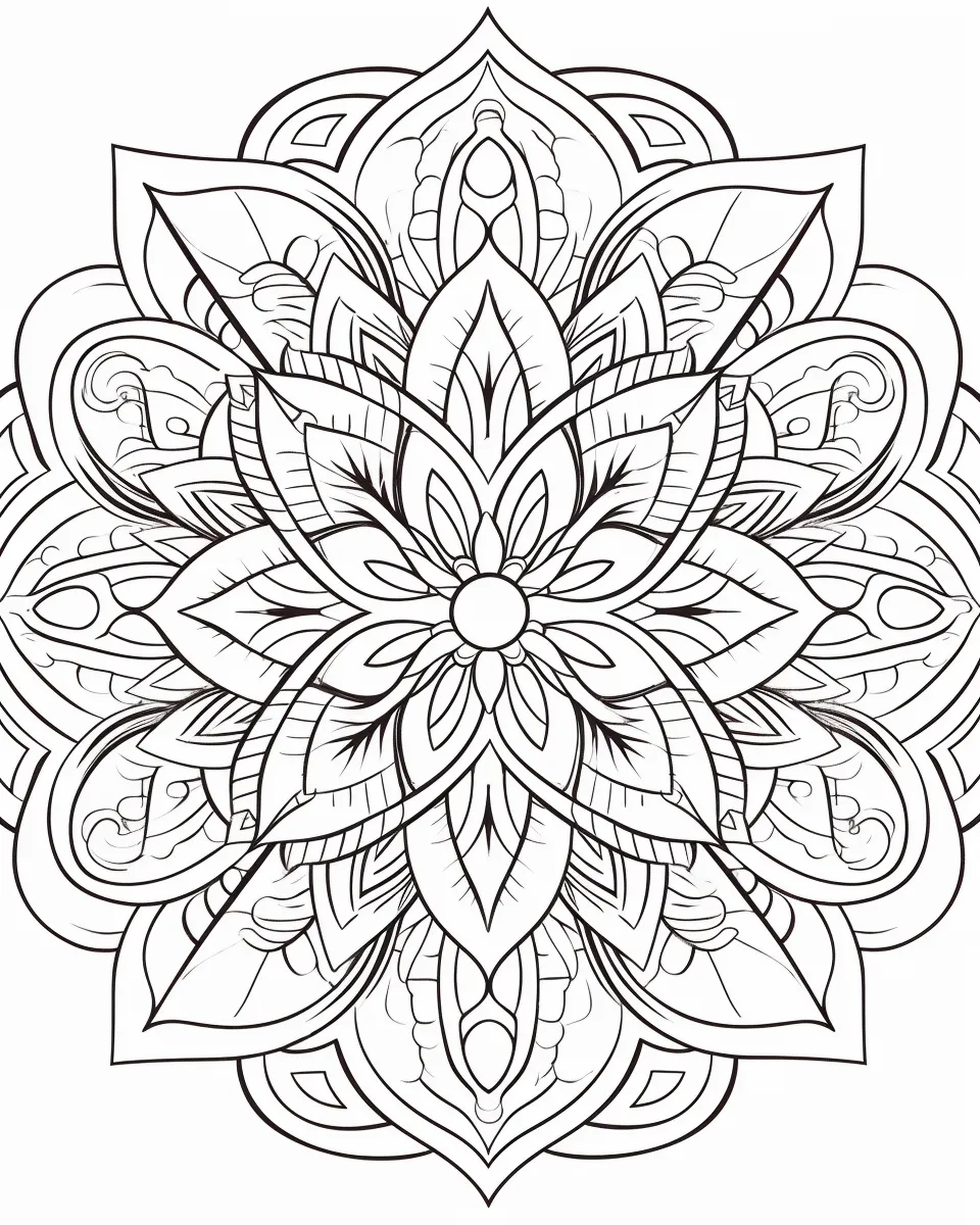 Mandala Coloring Pages for Adults – Free Printable A4