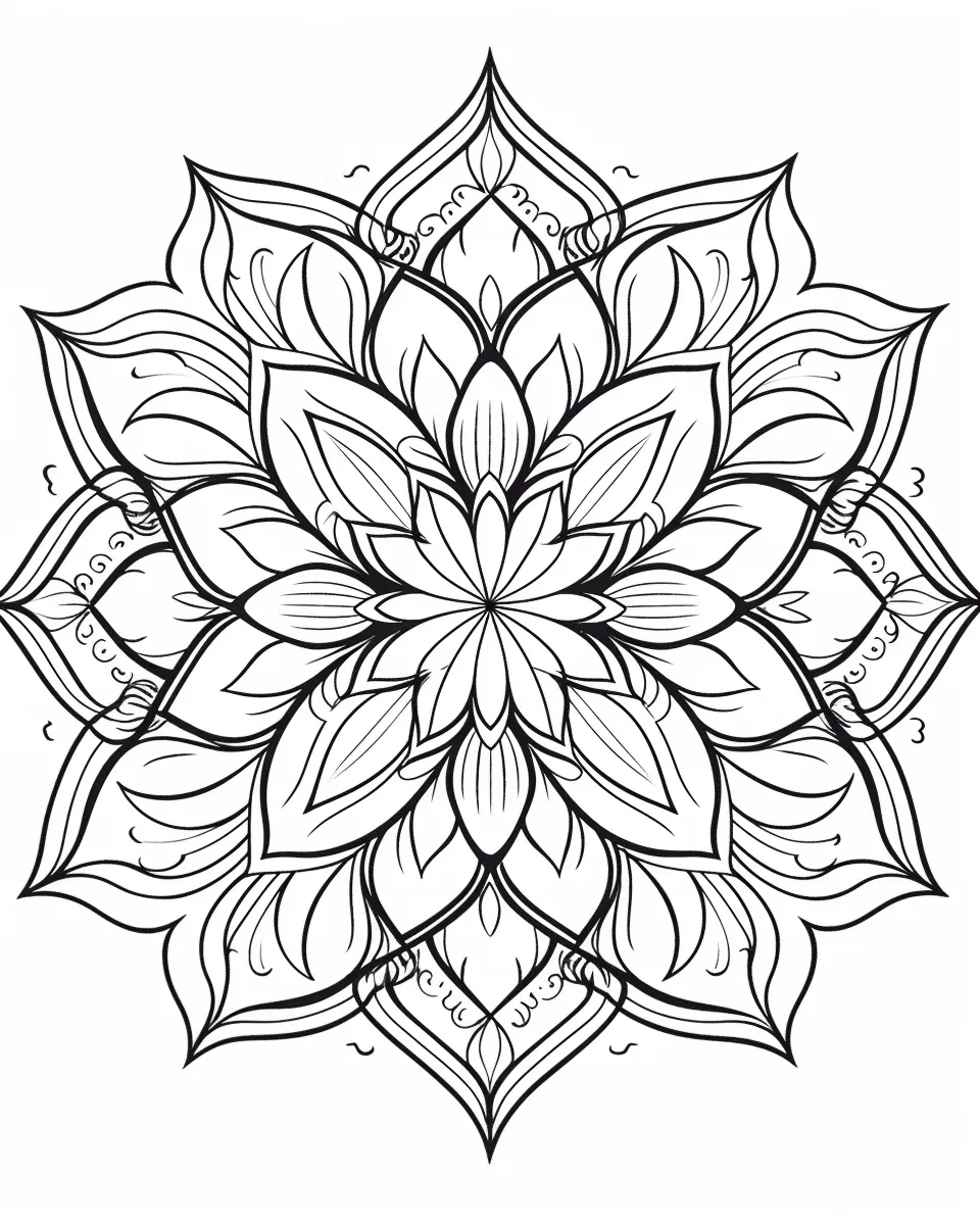 Mandala Coloring Pages for Adults – Free Printable A4