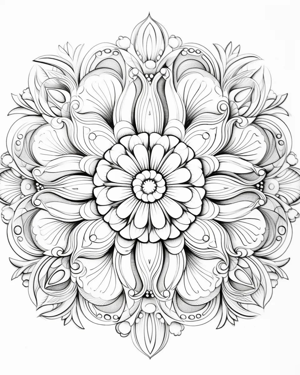 Mandala Coloring Pages for Adults – Free Printable A4
