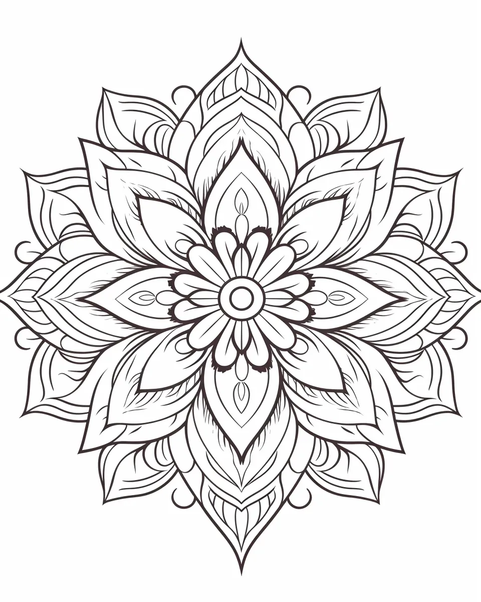 Mandala Coloring Pages for Adults – Free Printable A4