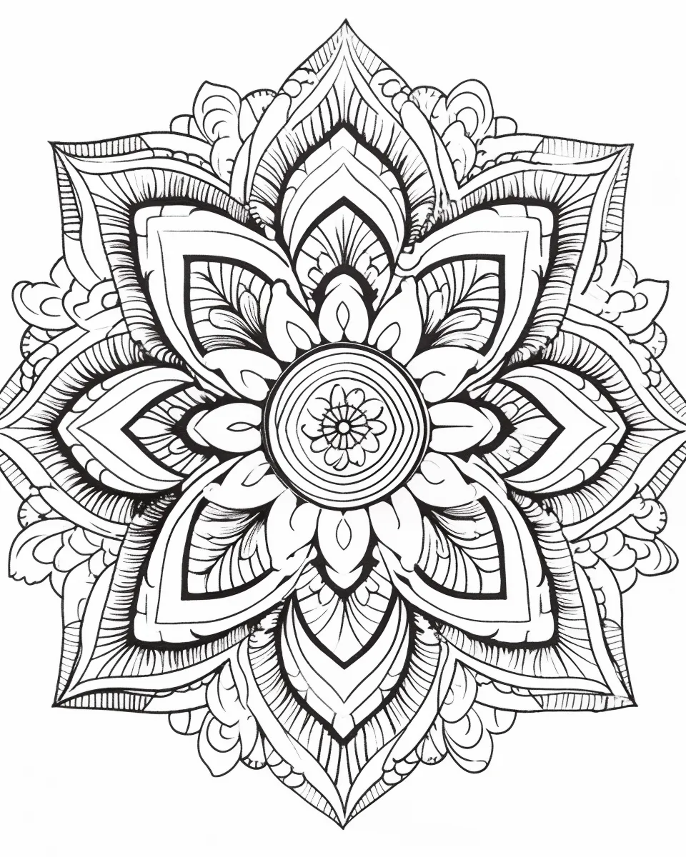 Mandala Coloring Pages for Adults – Free Printable A4