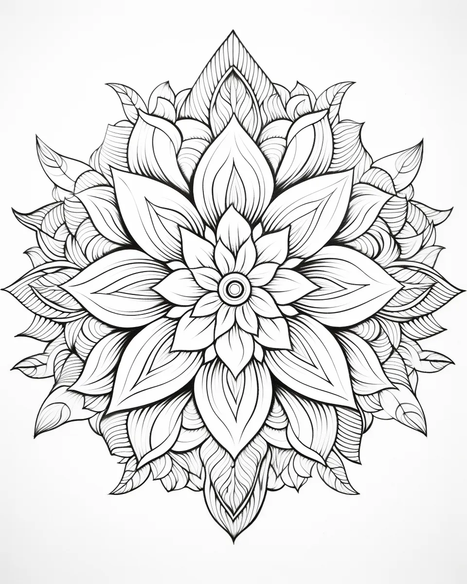 Mandala Coloring Pages for Adults – Free Printable A4