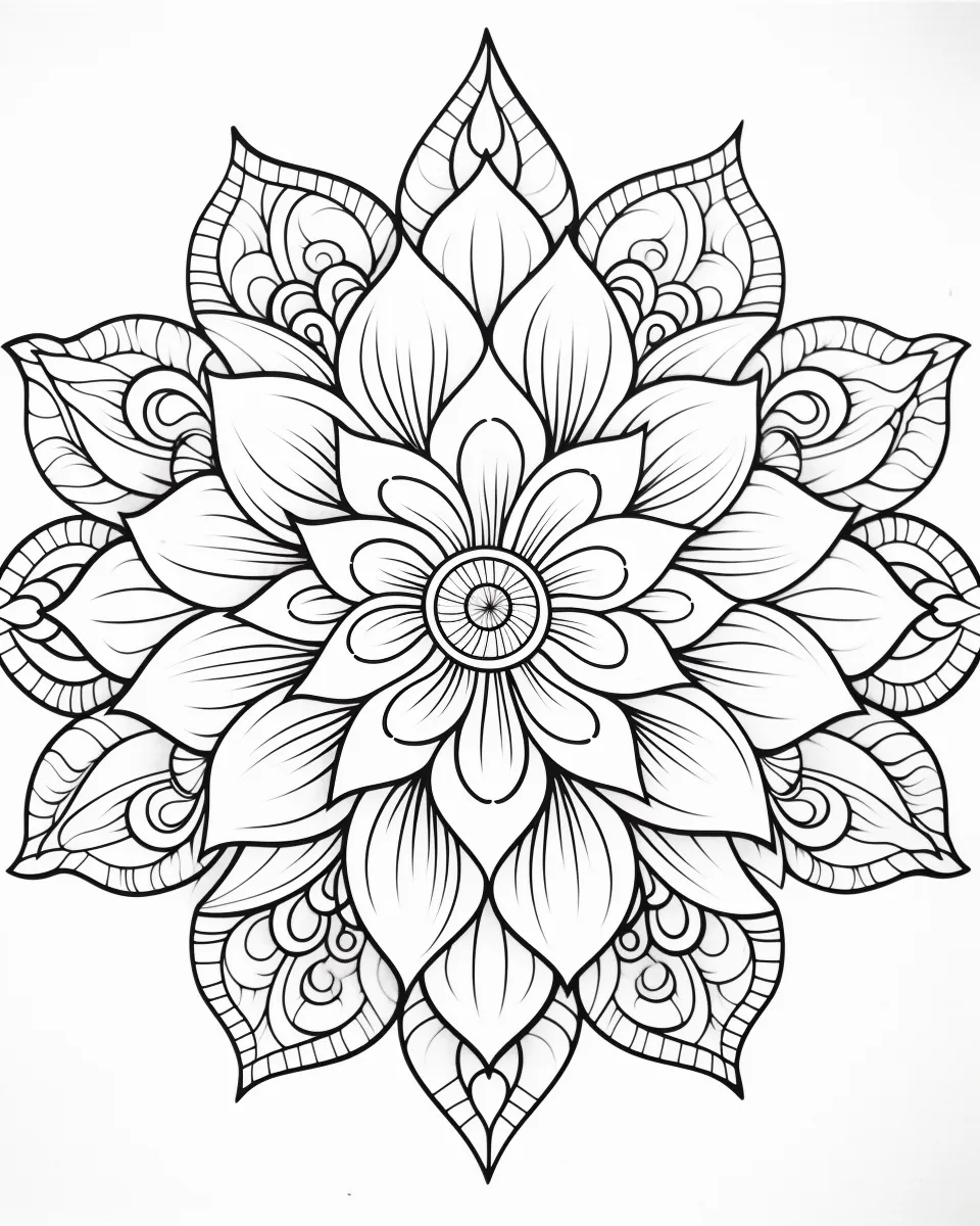 Mandala Coloring Pages for Adults – Free Printable A4