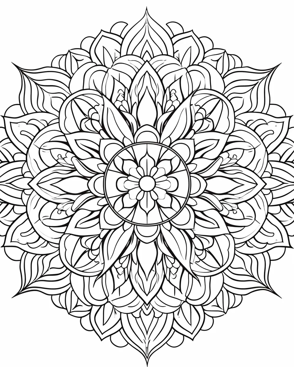 Mandala Coloring Pages for Adults – Free Printable A4