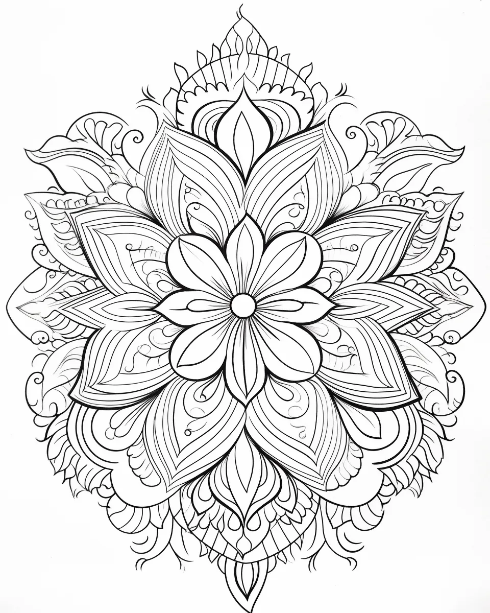 Mandala Coloring Pages for Adults – Free Printable A4