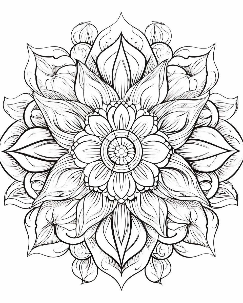 Mandala Coloring Pages for Adults – Free Printable A4