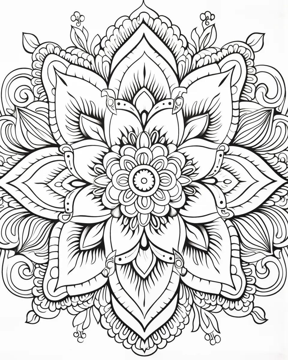 Mandala Coloring Pages for Adults – Free Printable A4