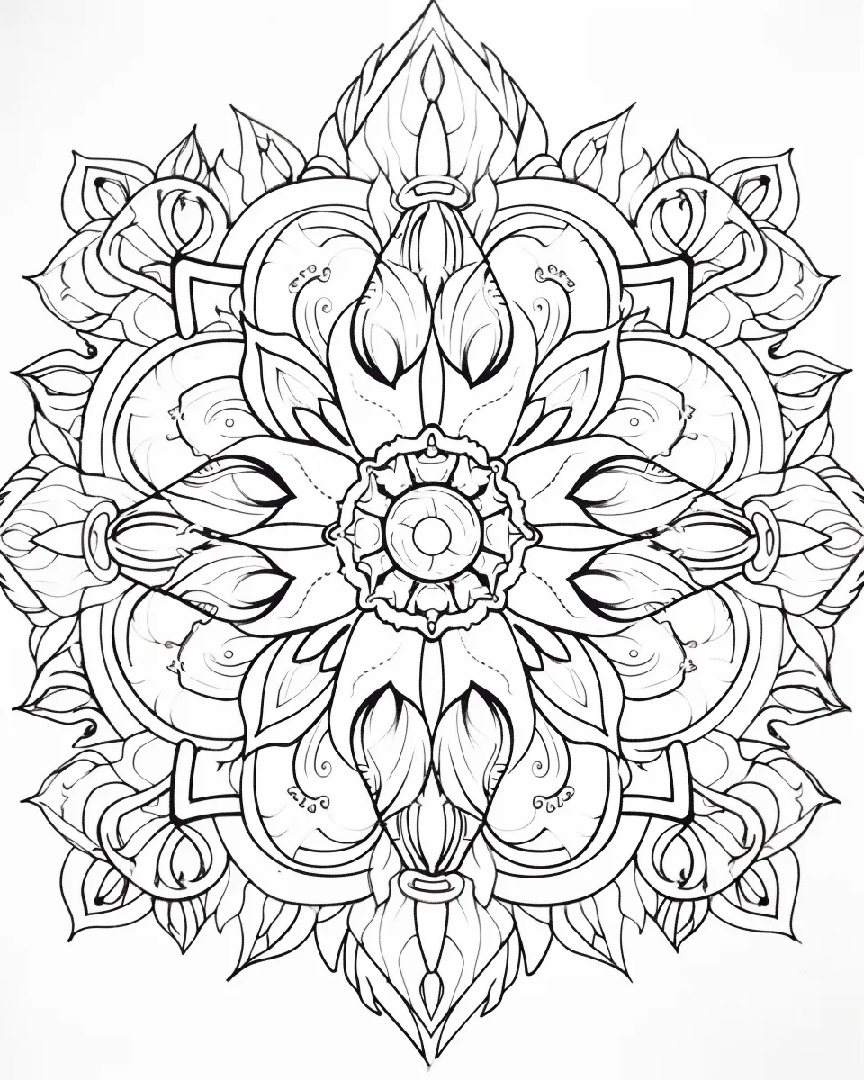 Mandala Coloring Pages for Adults – Free Printable A4