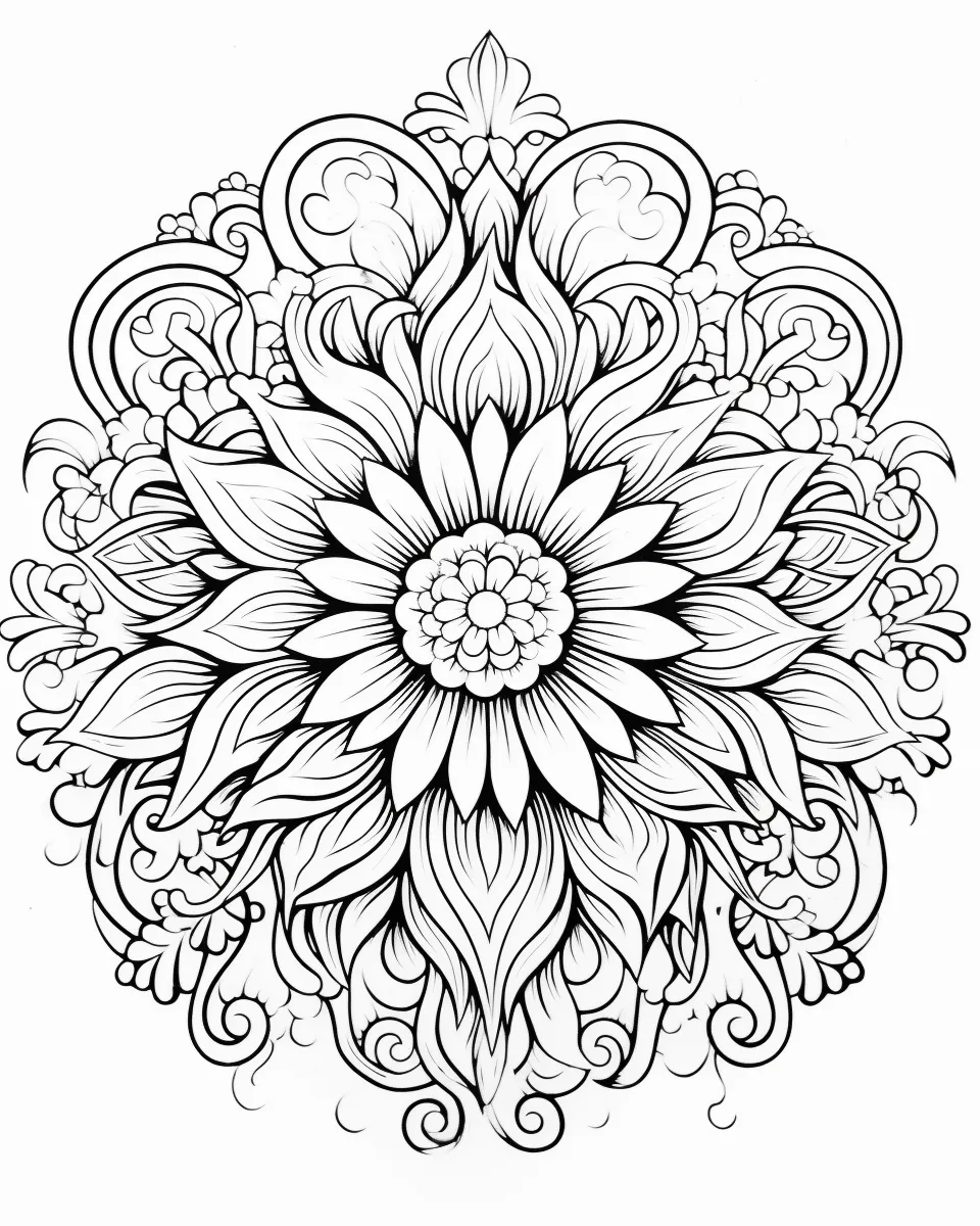 Mandala Coloring Pages for Adults – Free Printable A4