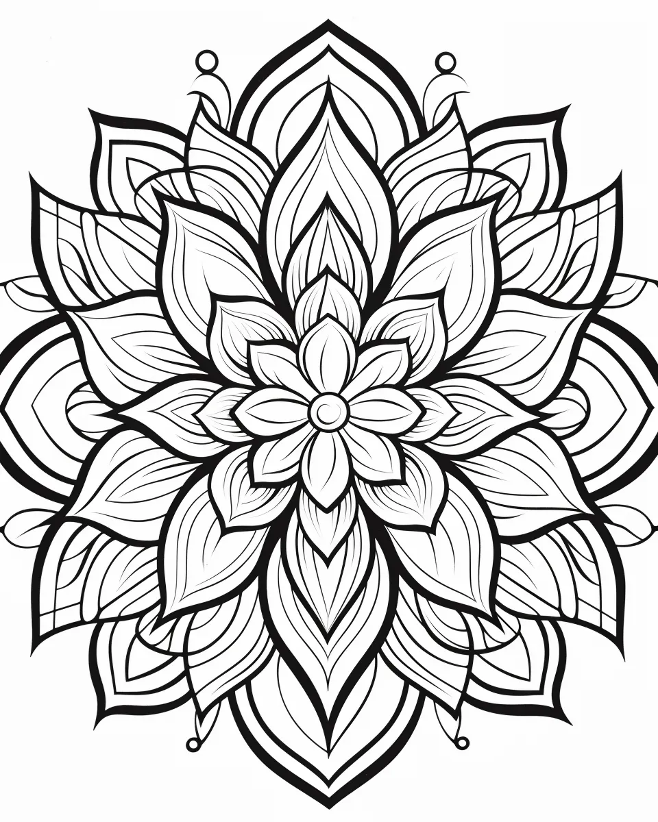 Mandala Coloring Pages for Adults – Free Printable A4