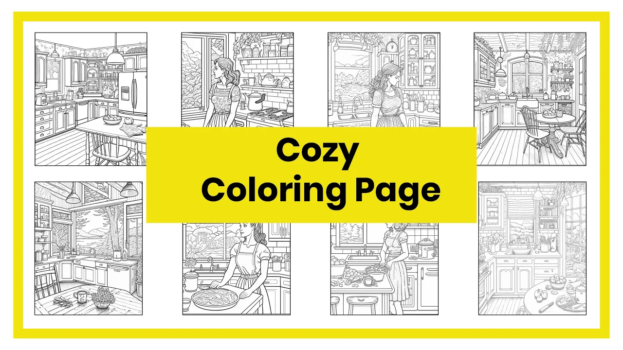 cozy coloring page post cover