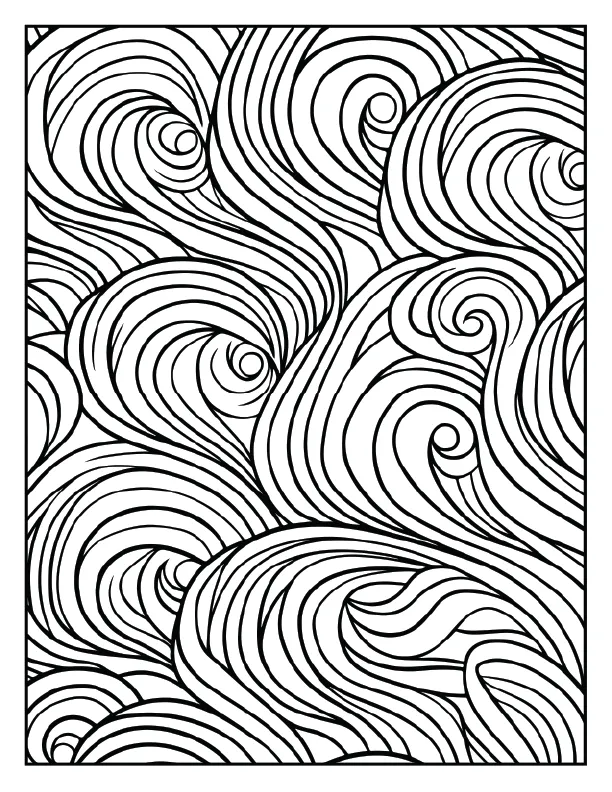 Complex square-in-square geometric coloring pattern.
