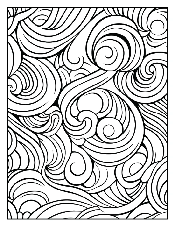 Soothing raindrop pattern for anxiety and stress relief.