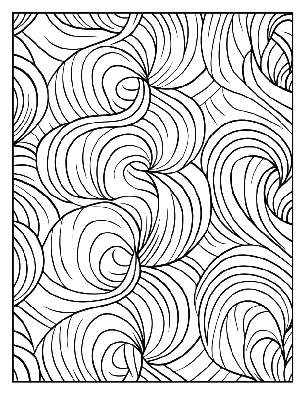Maze-like labyrinth pattern for cognitive stimulation.