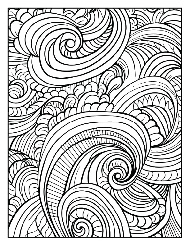 3D-effect circular sphere pattern for perspective.