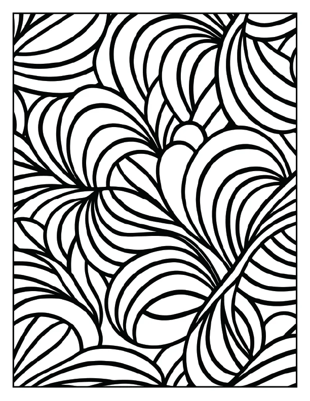 Calming lavender sprig pattern for relaxation therapy.