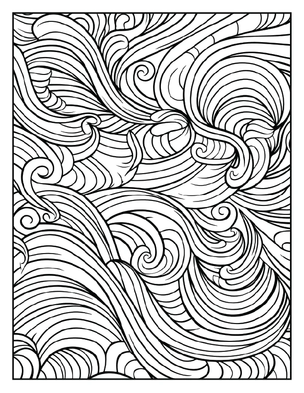 Modern angular wave pattern for a sharp artistic look.