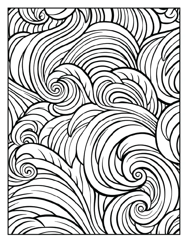 Wispy smoke and cloud patterns for fluid coloring.
