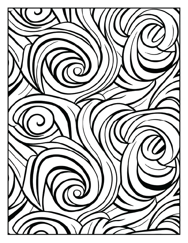Repeating lotus flower and water pattern for Zen.