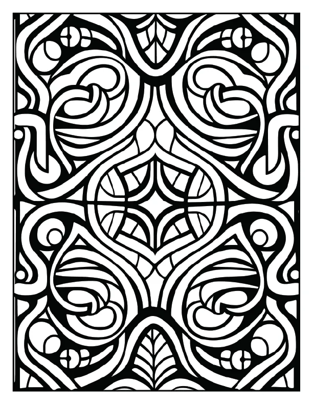 Pattern Coloring Pages for Adults – 100 Printable Designs