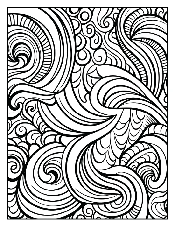 Pattern Coloring Pages for Adults – 100 Printable Designs