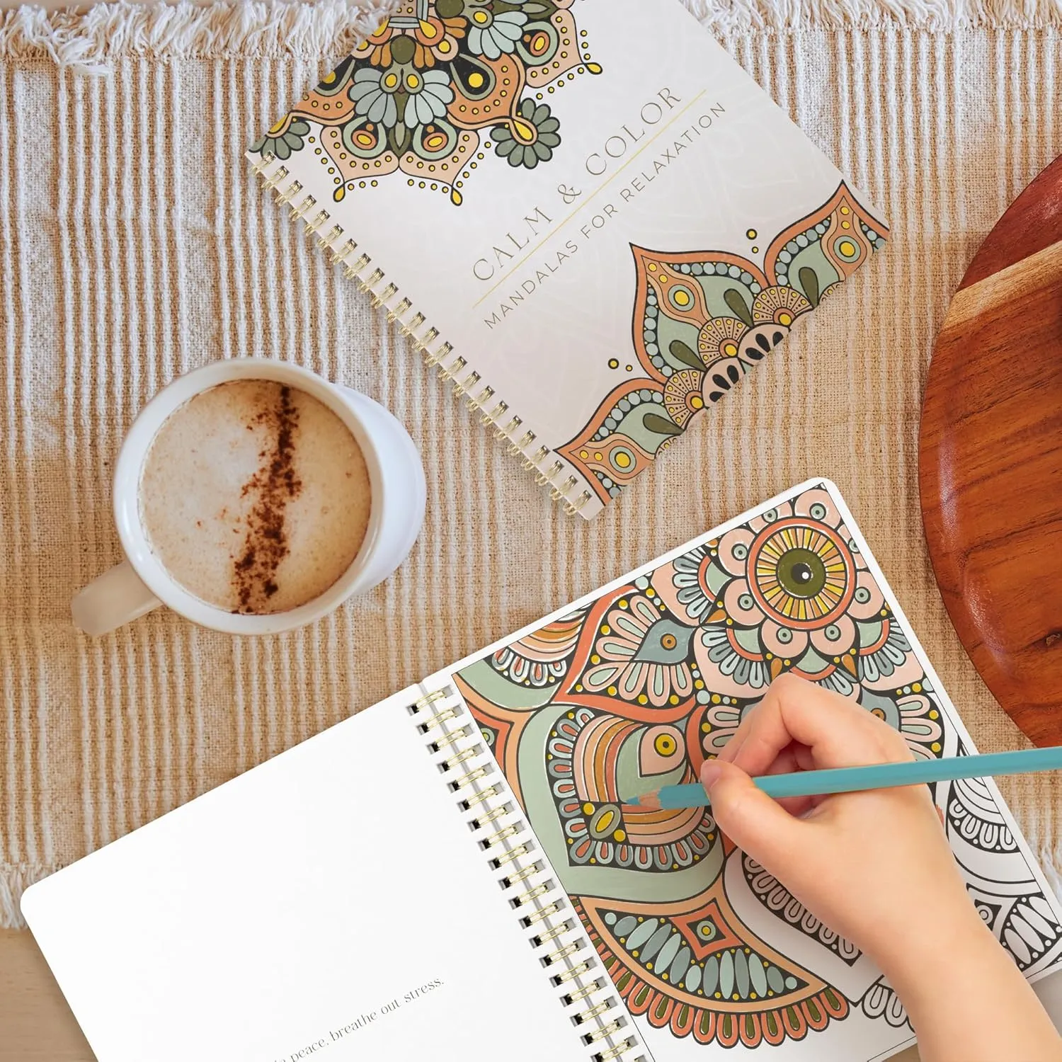 Beautiful Adult Coloring Book Set of 2 for Relaxation - Mandala Coloring Books with Inspirational Quotes Making it a Great Gift