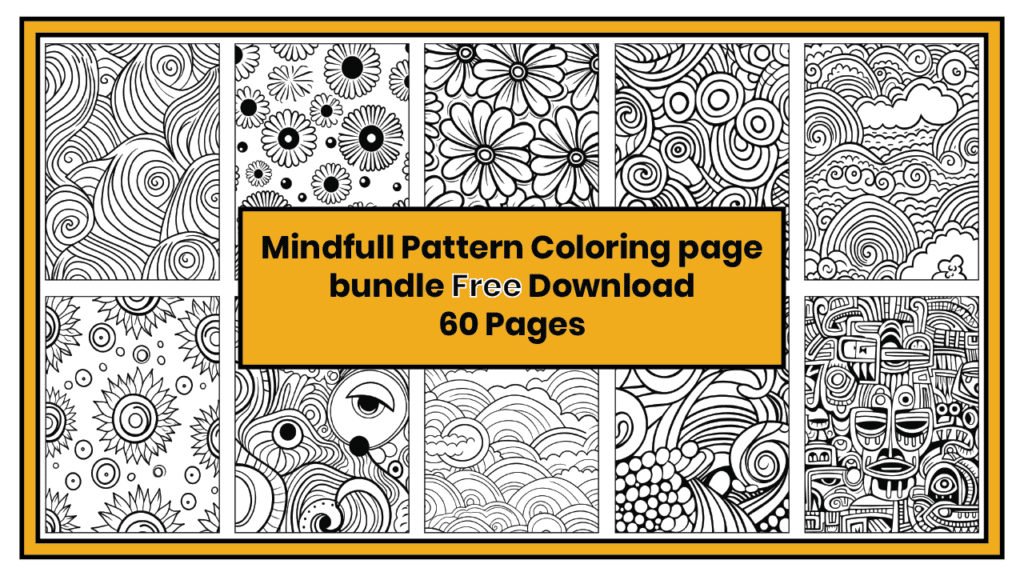 mindfull coloring page bundle