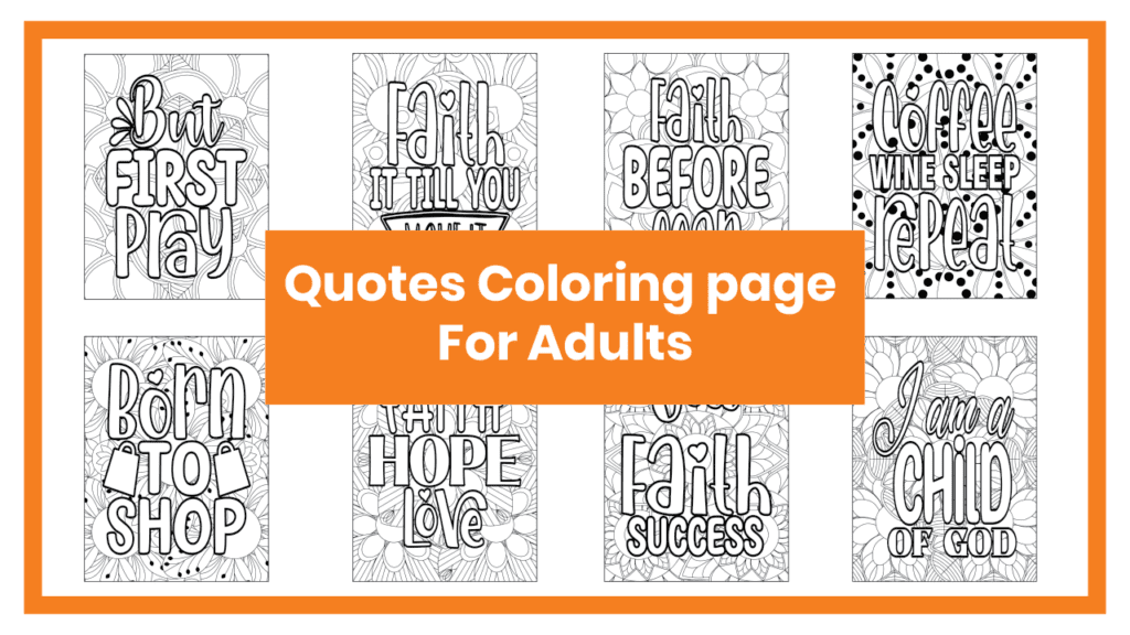 100 Quote Coloring Pages for Adults – Printable Motivational Text Designs