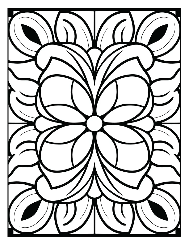 Most detailed mandala coloring page in the 80-page bundle