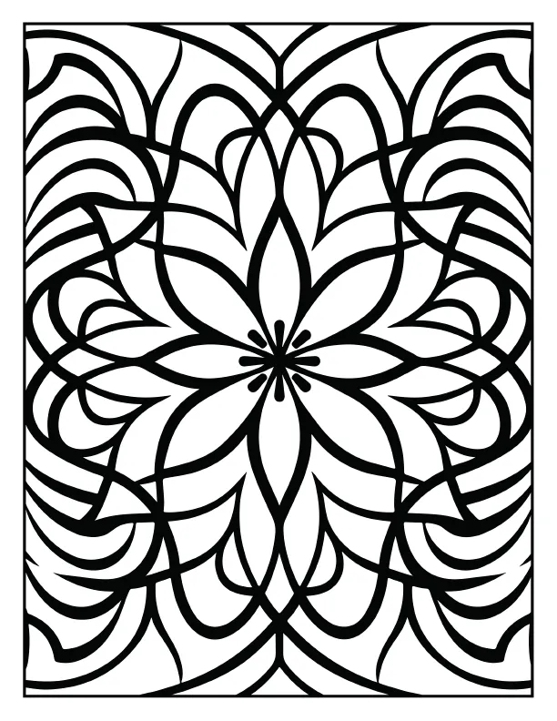 Sun and moon celestial mandala coloring page high quality