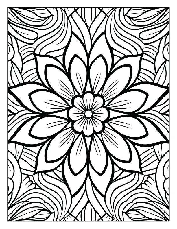 Intricate owl face mandala coloring page for adults