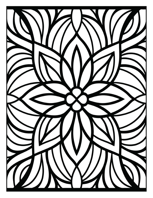 Intricate dreamcatcher mandala coloring page for anxiety