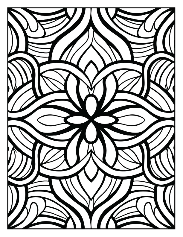 Detailed chakra wheel mandala coloring page free PDF