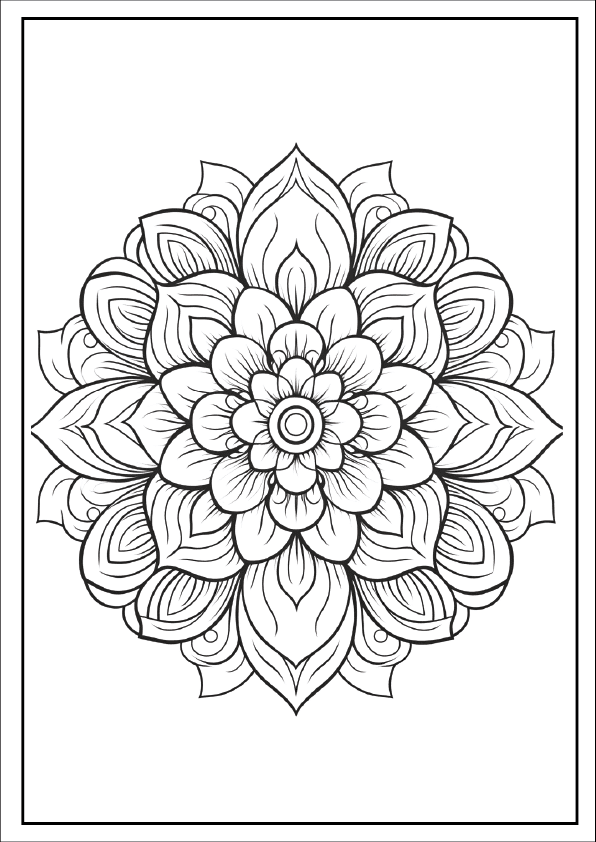 Design 12: A complex weave of vines and petals that challenges and delights the eye.