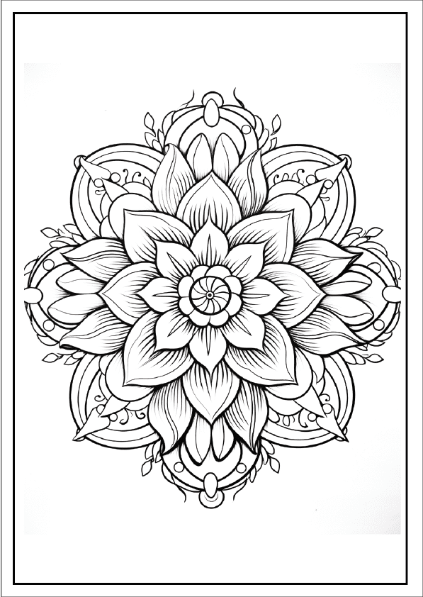 Design 14: Spread the love with this heart-centered floral masterpiece.