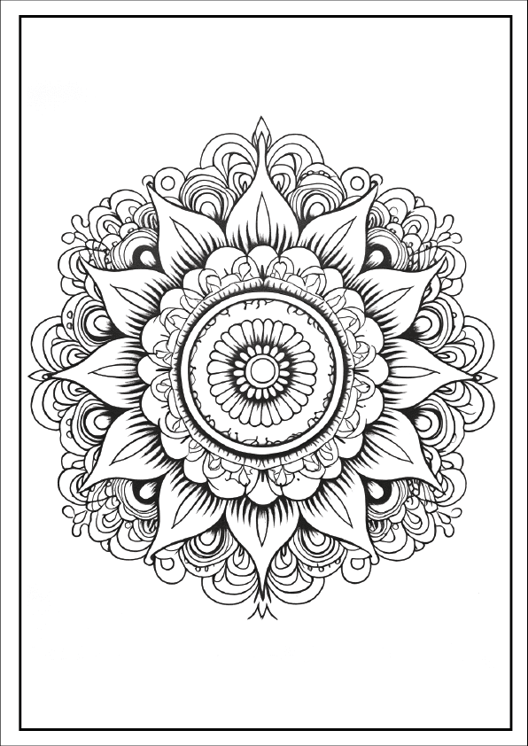 Design 2: Find your inner peace with the perfect symmetry of our geometric lotus bloom.