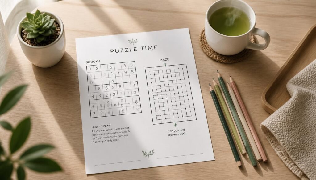 sudoku and maze games for stress relief